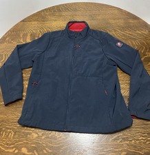Chick-fil-A Blue Jacket Coat Womens Size XLarge Team Style Zip Soft Shell Lined