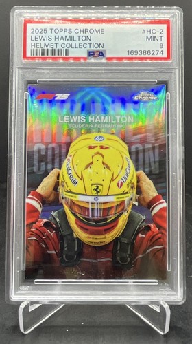 2025 Topps Chrome Formula 1 F1 Lewis Hamilton Helmet Collection PSA 9 #HC-2 (A)