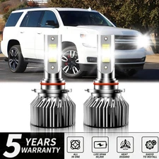 For Chevrolet Tahoe 1995-21 2Pcs Combo LED Headlight High Beam Bulbs 6000K White