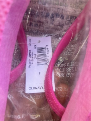 Old Navy Sz 7 Women Flip Flop Sandals Pink Flamingo Sugarcane Blend Plant-Based - Picture 6 of 6