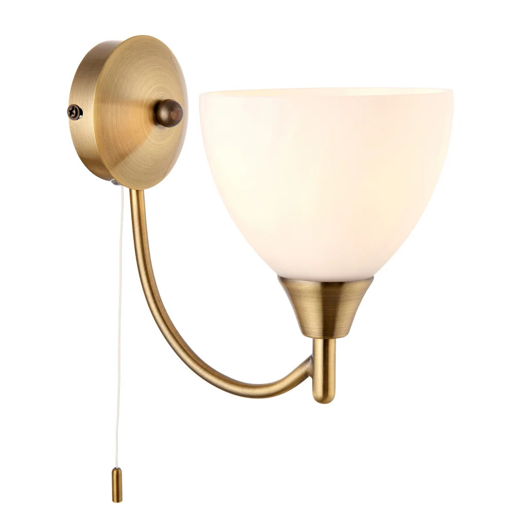 Wall Light Brass Alton Antique Endon 1805-1AN