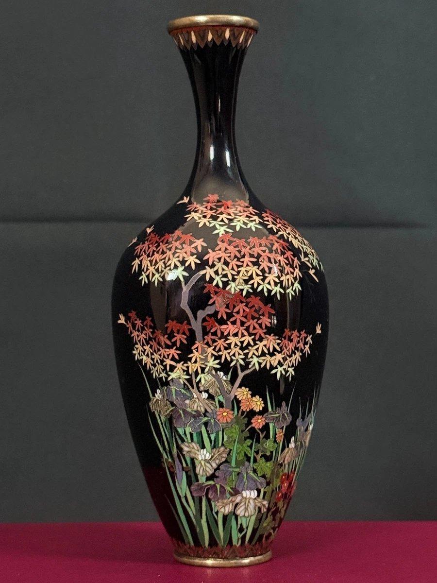 Black Cloisonne Antique Japanese Vases for sale | eBay