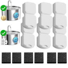Cat Water Fountain Filter: 12 Cat Fountain Filter Replacement - 6 Filters 6...