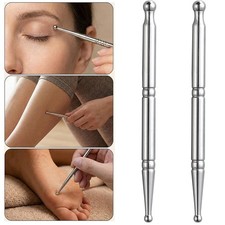 2Pcs Acupuncture Pen Acupressure Pen Facial Reflexology Tools for Muscle Tensio