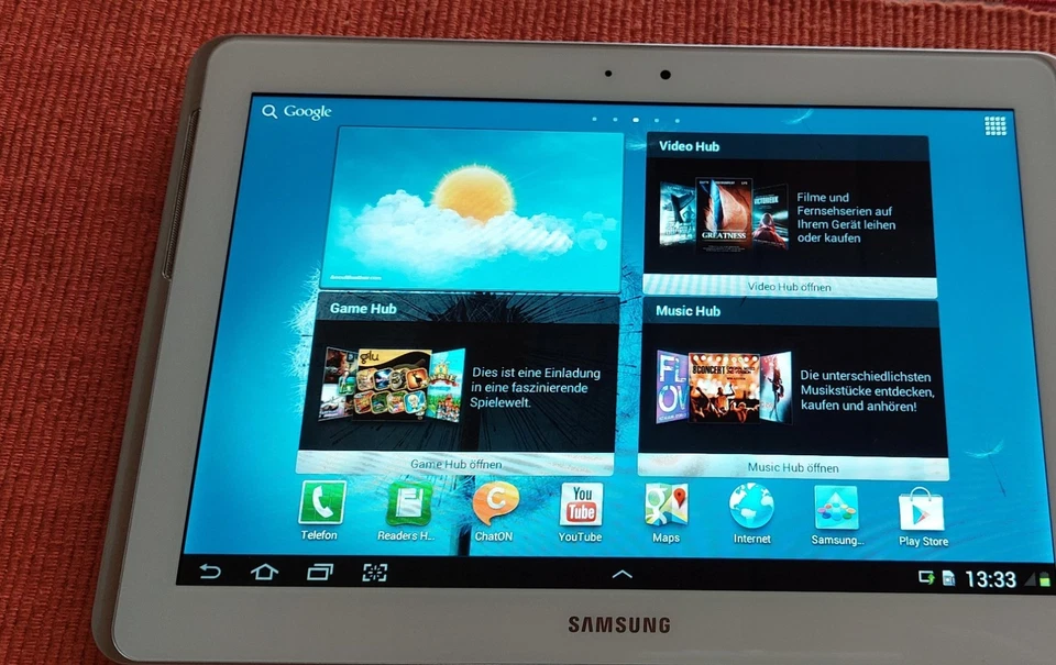 Samsung Galaxy Tab 2 10.1" 16GB, GT-P5100 weiß - Bild 2 von 4