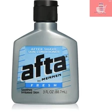 Soothing 3 Fl Oz Afta After Shave Skin Conditioner with Fresh Masculine Scent