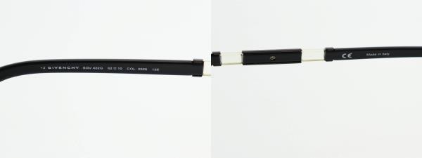 GIVENCHY Sunglasses Black 62□10 Men's Vintage B Condition thumbnail 7