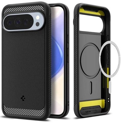 Spigen Rugged Armor Case mit Pixelsnap für Google Pixel 10 Pro XL matt schwarz