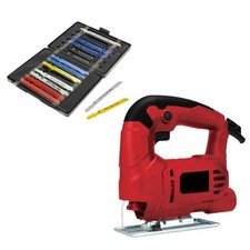400W ELECTRIC JIGSAW + 14 ASSORTED WOOD METAL PLASTIC BLADES - INC COBALT