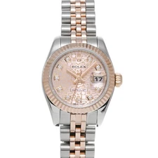 ROLEX Datejust 179171G pink computer/diamond WATCH 694677