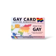 Gay Card LGBTQ Holographic Credit Card Sticker Debit Skin Decal Cover