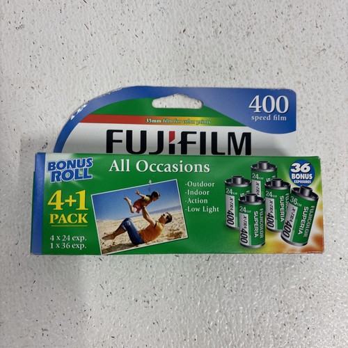 NOS Fuji Film Superia X-TRA 400 Speed 35mm Film 5 Pack Color Sealed EXP 2010 #O4 - Bild 1 von 3