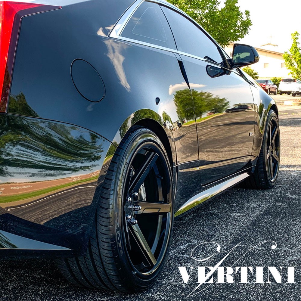 20" Vertini RFS1.7 Black 20x9 20x10 Wheels Rims Fits Maserati Quattroporte