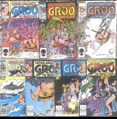 Sergio Aragonés Groo the Wanderer 23-25, 54, 57, 59, & 68 Marvel Comics Lot Of 7