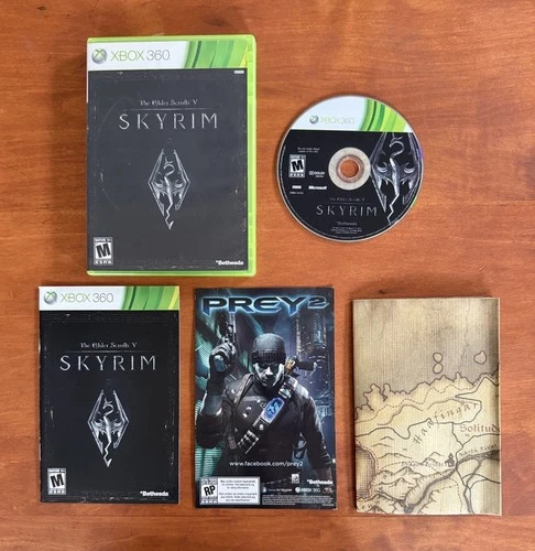 The Elder Scrolls V Skyrim (Xbox 360) Excellent CIB Complete w/ Map & Tested