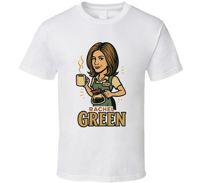 Rachel Green Friends Caricature Retro Look Fan T Shirt