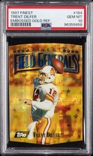 1997 FINEST EMBOSSED GOLD REF. #164 TRENT DILFER PSA 10