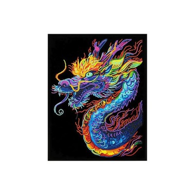 Diamond Painting Neon Drache
