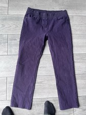 Maine Purple maternity pants with elastic waistband, size 14R
