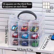 3 Layer Transparent Toy Storage Box Dustproof Organizer for Jewelry and Crafts