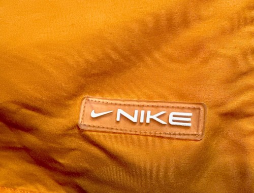Nike Vintage Athletic Shorts Gray Tag w/Pockets Drawstring Orange Men’s Size M - Picture 2 of 15