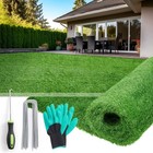 Artificial Grass Outdoor Indoor, 3.2ft x 6.5ft Fake 3.2x6.5ft, Green