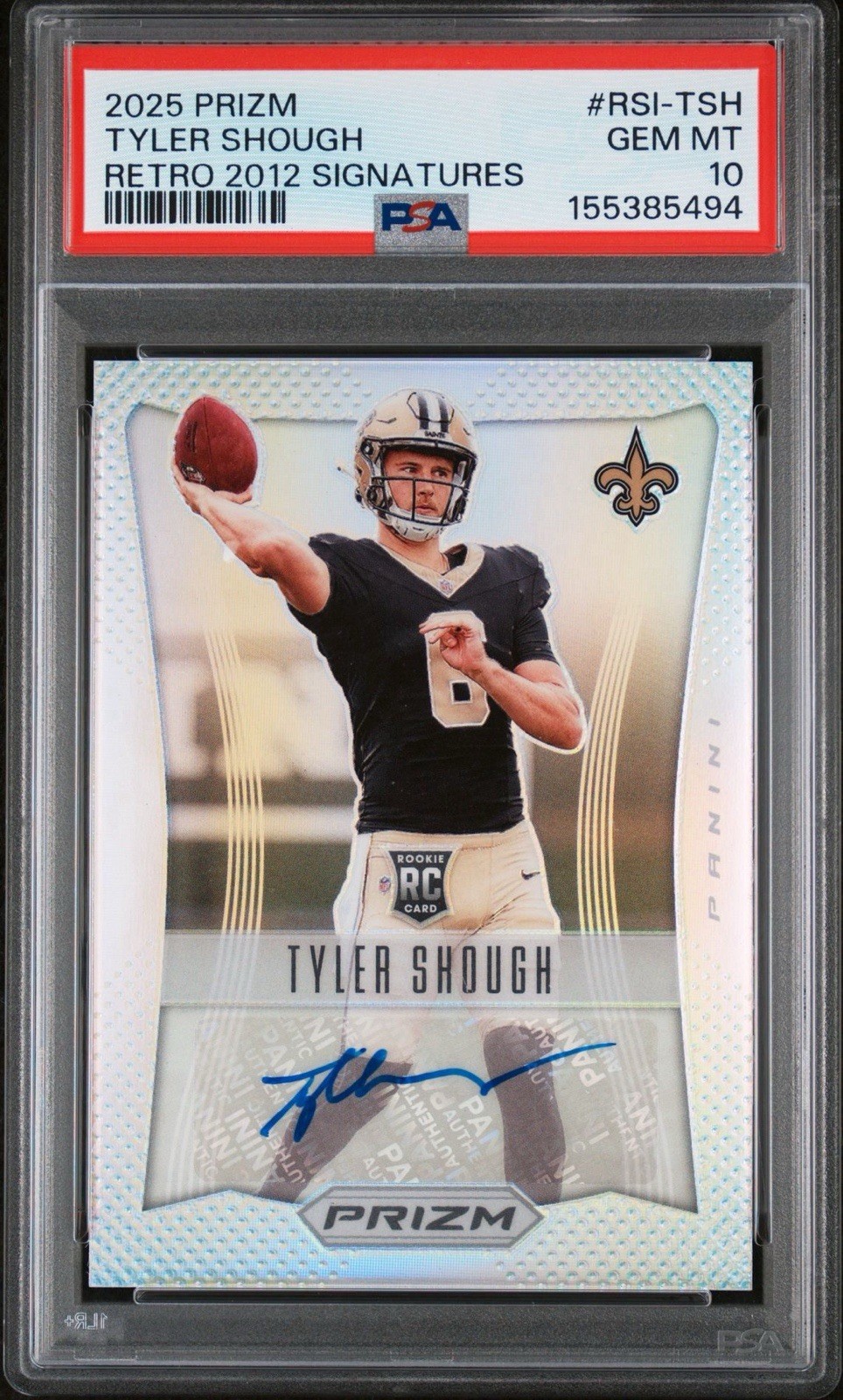Tyler Shough Panini Prizm Retro 2012 Signatures #RSITSH Base