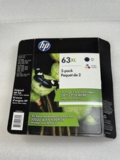 HP 63XL Combo Pack Black and Color Genuine Ink Cartridges In Retail Box
