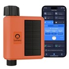 Solar WiFi Sprinkler Timer w/Water Flow Meter, Smart Water Timer for Garden H...