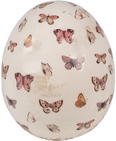 Clayre & Eef 6CE1667L Dekoration Ei Ø 14X16 Cm Beige Rosa