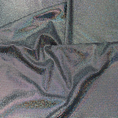 Inc 60" Wide Poly Spandex Dotted Iridescent Hologram Disco Fabric by The Yard... - Picture 2 of 4