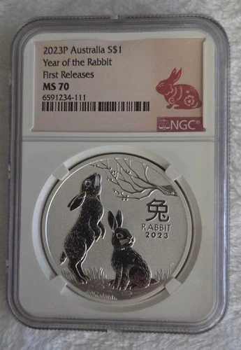 2023-P Australian Silver Lunar 1 oz — photo from the most recent tracked eBay sale