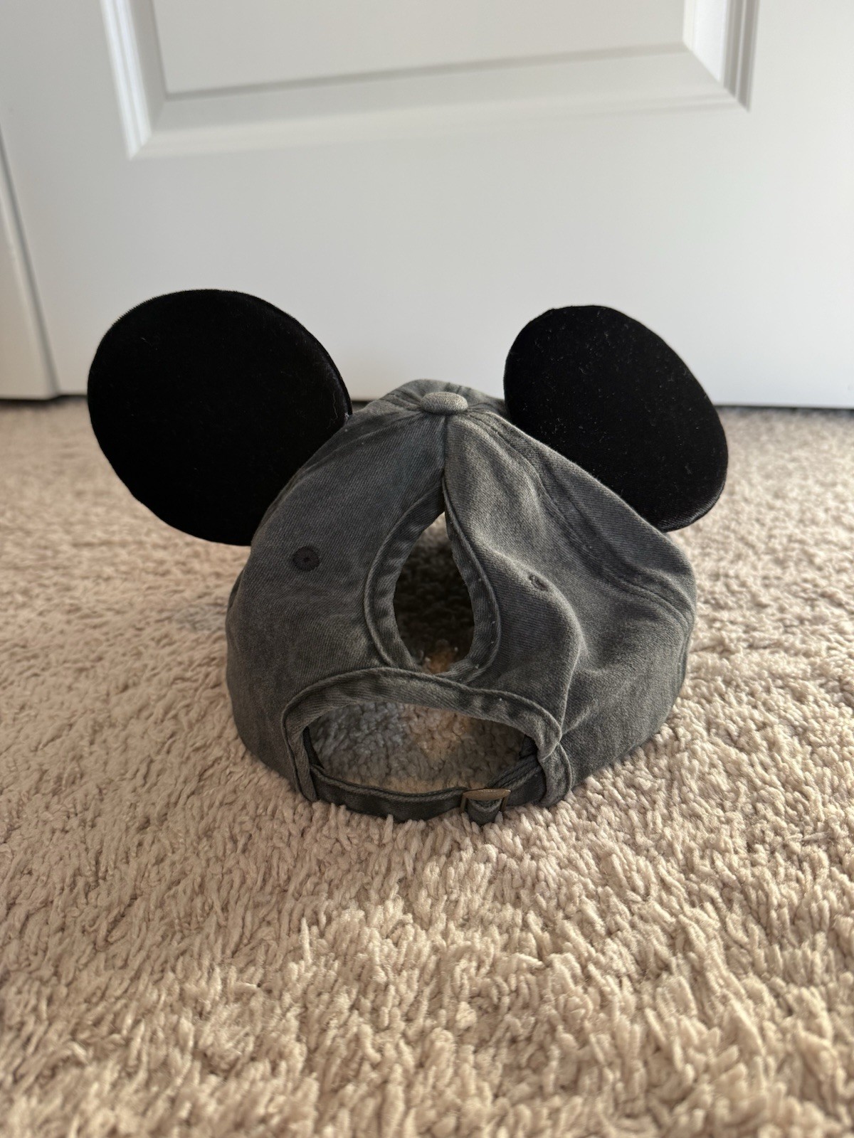 USED Custom Mouse Ears Baseball Cap Hat Pony Tail… - image 2