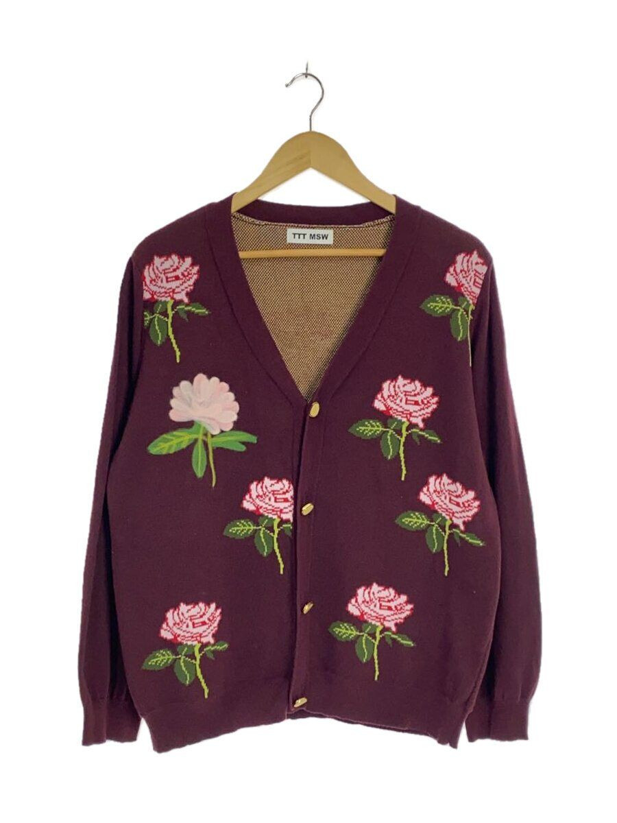 TTTMSW Cardigan 22AW Rose Jacquard Knit L Cotton Black TTTMSW Cardigan 22AW Rose Jacquard Knit L Cotton Black