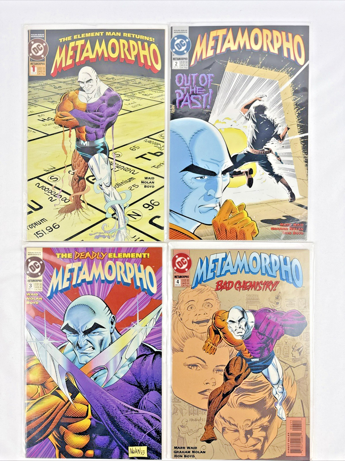 Metamorpho #1-4 Complete Series DC Comics 1993 4 Issue Set Element Man FREE SHIP