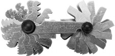KAMM-LEHRE F&Uuml;R METRISCHES GEWINDE 60&deg;, 025 - 6,0 MM. I WHITWORTH 55&deg;, 4 - 62 BSW