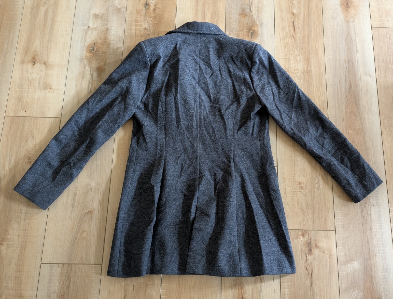 Icebreaker Women's Medium Merino Wool Full Zip Button Coat - Gray image 7