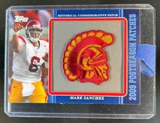 2009 Topps Mark Sanchez Postseason Patches Rookie RC #PPR50 Trojans