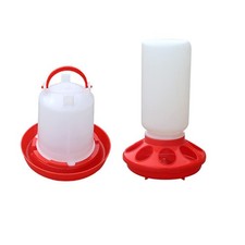 DoubleWood Feeder  Waterer Combo Chicken Chick Poultry Plastic Container, Ch...