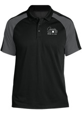 Columbia 300 Bowling Retro White Tournament Polo Black/Gray