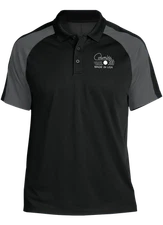Columbia 300 Bowling Retro White Tournament Polo Black/Gray
