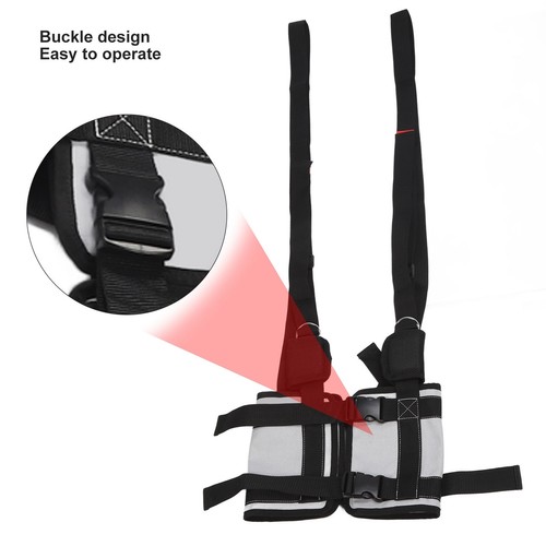 Imbracatura da appendere schiena tessuto cotone spesso barra orizzontale fitness cintura vita CHW