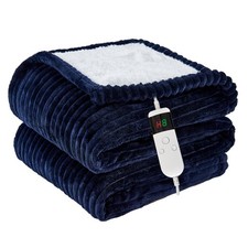 Heated Blanket Electric Throw Soft Flannel Winter Warm Wrap 50x60 In