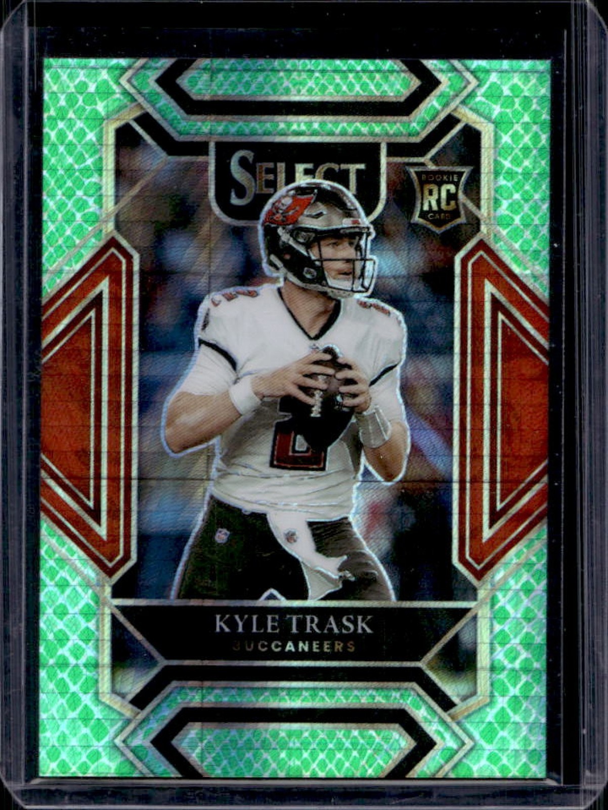 2021 Panini Select Kyle Trask RC Dragon Scale Prizm Rookie Club #/89 Buccaneers