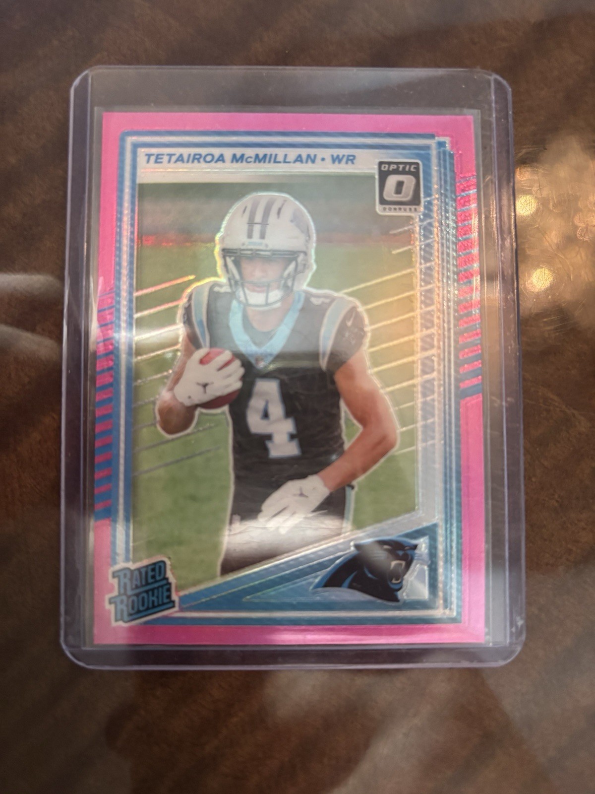 2025 Panini Donruss - Rated Rookie Tetairoa McMillan #314 Optic Preview Pink