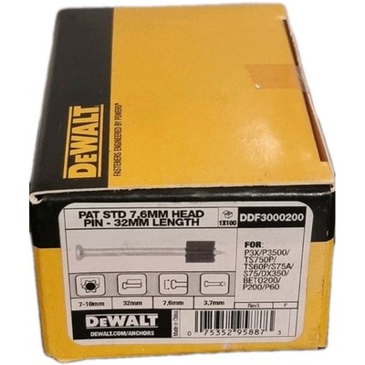 Dewalt Pat Std 7,6 mm Kopfstift - 32 mm Länge