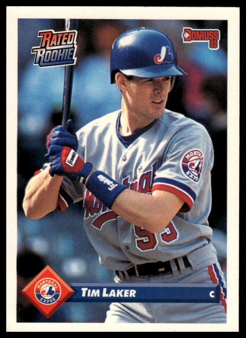 1993 Donruss Tim Laker #440 🔥 Rated Rookie Montreal Expos