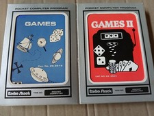 TRS-80 Pocket Computer Program Cartridge x2 Games  Games II