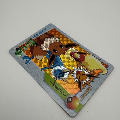 Pokemon Card Carddass Eevee Evolutions Bandai Vending #8 Prism