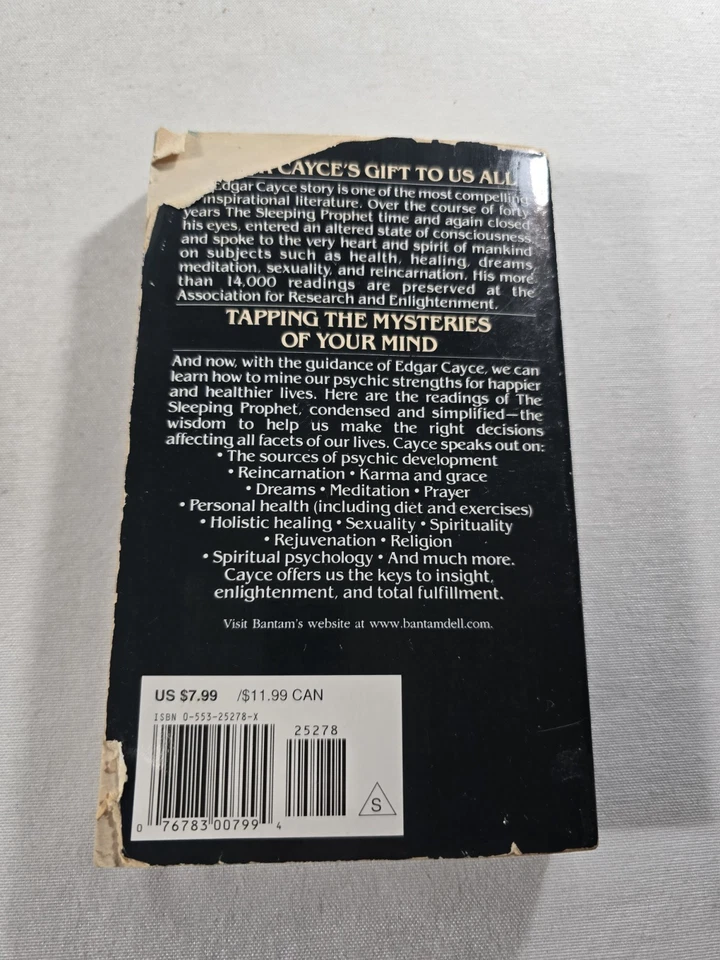 Edgar Cayce Primer Herbert Puryear 1982 Bantam Книга Духовности в мягкой обложке - Изображение 3 из 4